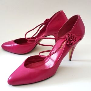 Nine West Size 10M Ladies Leather Pink Pumps